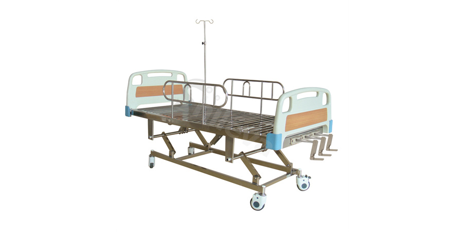 ABS手动三摇护理床SLV-B4031 ABS Hospital Bed with Three Cranks
